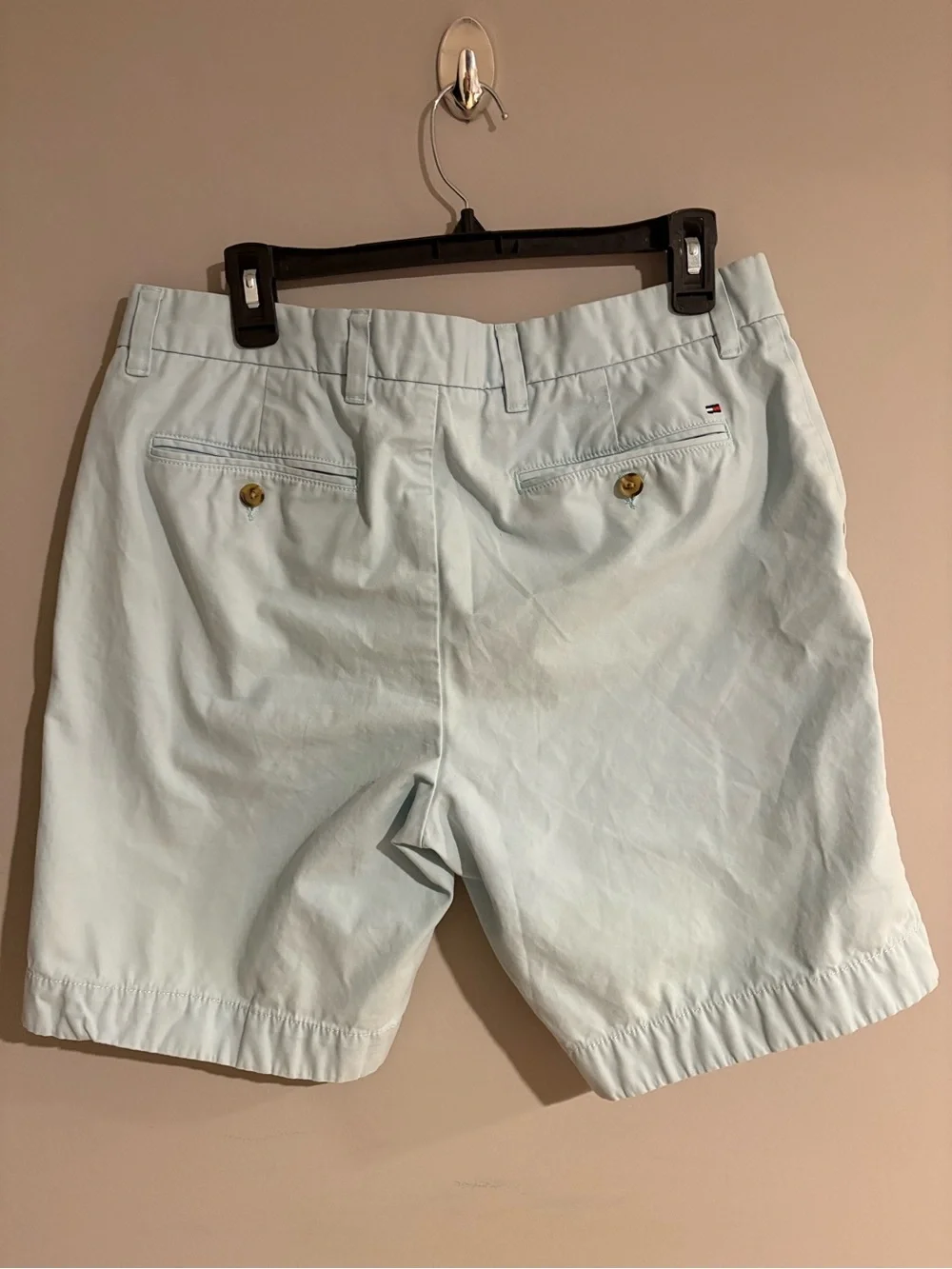 Tommy Hilfiger Chino Shorts Men’s 33 Light Blue Classic Preppy